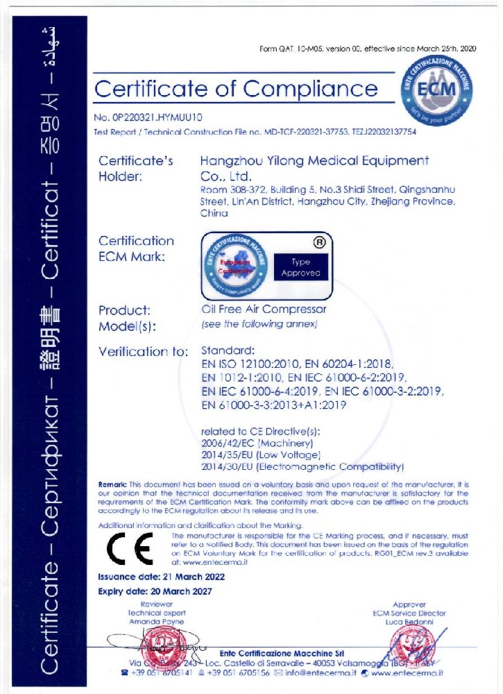 CE For Air Compressor